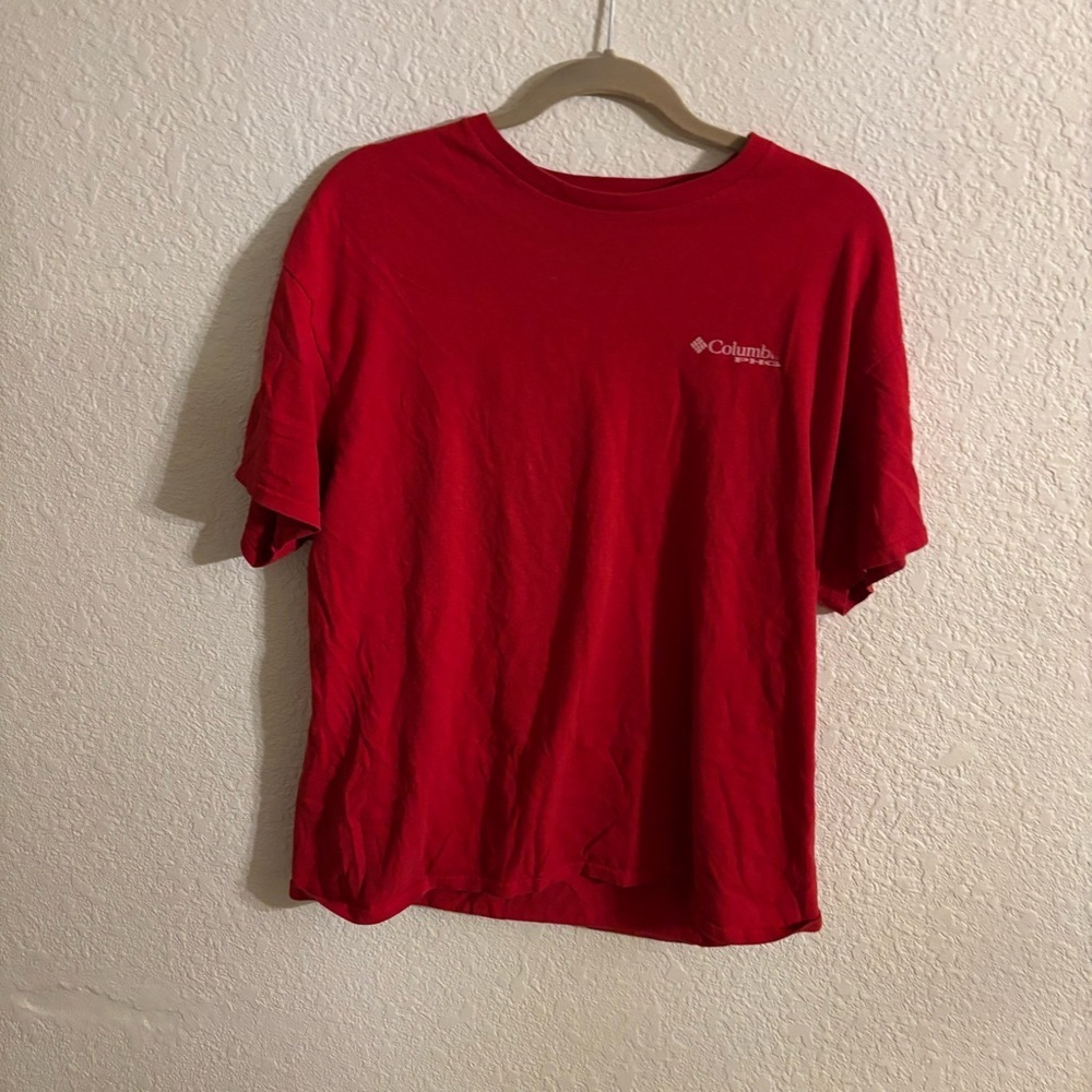 Columbia Red Short Sleeve Tee